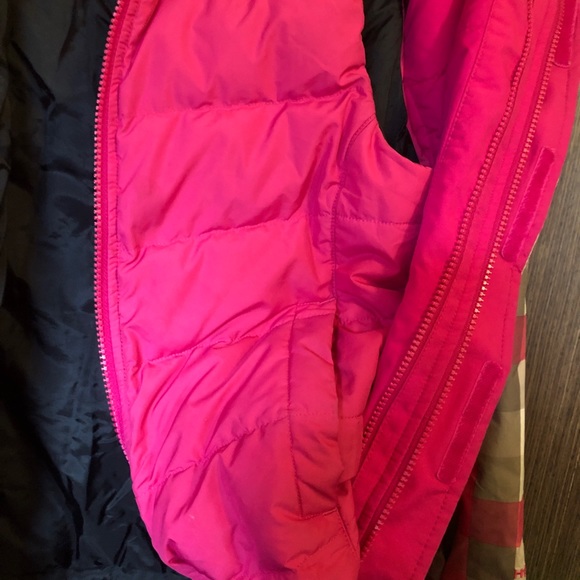 The North Face Winter Jacket-Girls Sz Med 10/12 With Zip In 550 Down Filled Vest - Picture 9 of 9